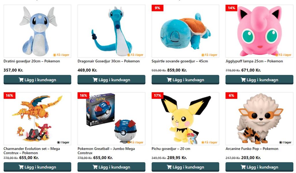 Pokémon Leksaker: En Fantasifull Värld för Barn i Sverige