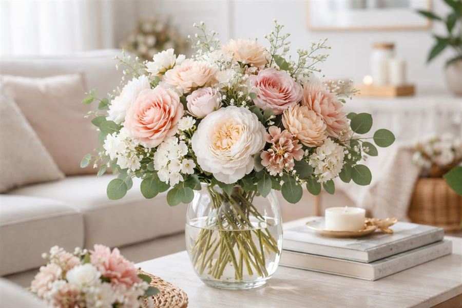 Falske blomsterbuketter - en verden af skønhed og vedligeholdelsesfri dekoration